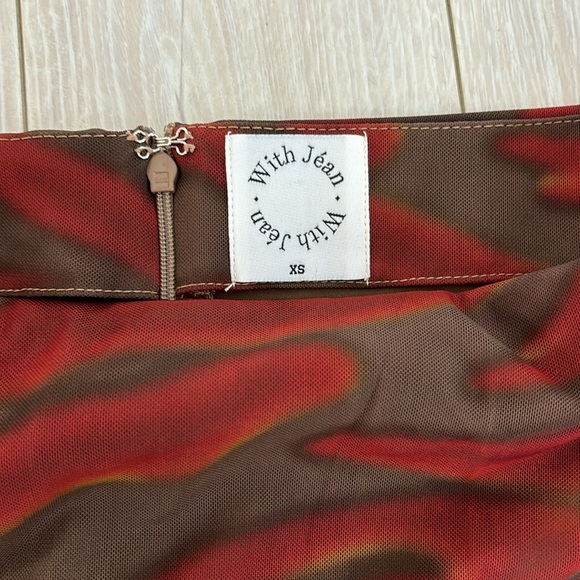 With Jean Mini Skirt - Picture 2 of 2